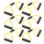 6pcs Figure 8 Pull Rope Fitness Yoga Training Strap Belt TPE Home Gym Resistance BandsYellow