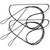2pcs Archery Bowstring Recurve Bow String 12 Strands 145cm/57.1in 117cm/46.1in Replacement