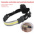 Hands Free Headlamp LED Headlamp COB Adjustable Head Lamp Headlight for Camping Outdoors