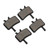 2 Pairs Bike Hydraulic Brake Pads Copper and Semimetal Bike Disc Brake Pads for Outdoor Riding