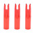 50Pcs Portable Plastic Bow Arrow Nock Insert Tail Archery Accessory for 6mm Shaftmentred