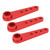 3pcs RC 25T Steering Servo Arm Standard Universal 37mm / 1.46in Length 1/10 RC 25T Steering ArmRed