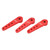 3pcs RC 25T Steering Servo Arm Standard Universal 37mm / 1.46in Length 1/10 RC 25T Steering ArmRed