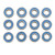 12pcs Rubber Sealed Bearing Kit for Stadium Blitzer RC Car Wheel Hub Sealed Bearing