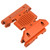 RC Car Gear Box Plate Black Anodized CNC Machining Aluminum Alloy Easy Replaceable RC Accessories for SCX6 for 1/6 Orange