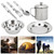 Stainless Steel Outdoor Tableware Set Portable Single Person Cookware for Camping Picnic Hiking