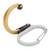 Carabiner Clip Outdoor Tactic Clasp Multifunctional Aluminium Alloy M Size D Style Hook Gold