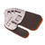 Leather Archery Finger Tab Protect Guard Recurve Bow Protector Shooting Practice Gear Silver M