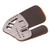 Leather Archery Finger Tab Protect Guard Recurve Bow Protector Shooting Practice Gear Silver M