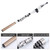 Portable Telescopic Fishing Rod Travel Spinning Fishing Pole Carbon Fiber Rod (2.4m)