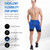 Lixada 2-in-1 Men Running Shorts with Towel Loop Quick Dry Exercise Shorts with Pockets for Training Gym Workout