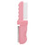 Pet Grooming Comb Double Ended Safe Ergonomic Handle Cat Dog Detangling Massage Comb with Case Cover for Home Travel Roseate