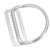 KEEP DIVING Durable Stainless Steel Slide Buckle Strap Belt Keeper Diving Accessory