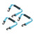3 Pcs Roller Skate Leash Nylon Ski Boots Carrier Strap Snowboard Boot Carrier Strap for Carrying Skate Shoes Blue