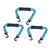 3 Pcs Roller Skate Leash Nylon Ski Boots Carrier Strap Snowboard Boot Carrier Strap for Carrying Skate Shoes Blue