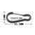 5pcs Aluminum Alloy Carabiner Spring Clip Hook Spring-Loaded Kettle Hook for Camping Hiking