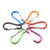 5pcs Aluminum Alloy Carabiner Spring Clip Hook Spring-Loaded Kettle Hook for Camping Hiking
