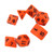 21PCS Polyhedral Dice Set Solid Color Plastic Anti Oxidation Educational Role Playing Dice for Game Orange