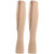 1Pair Zipper MidCalf Length Sock Compression Stockings Slim Leggings Stretch Socks Open Toe(Zipper Socks(Skin Color Bronze Bottom) S/M)