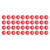40Pcs 12 Sided Dice Set Polyhedral Dice for Family Party Board Game Pub Club Game Red