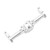 Front Axle Housing Superior Stability Aluminum Alloy Durable for HOBBYPLUS 1/18 4WD CP18P Remote Control Car Silver