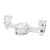 Front Axle Housing Superior Stability Aluminum Alloy Durable for HOBBYPLUS 1/18 4WD CP18P Remote Control Car Silver