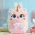 Cat Backpack Girls Plush Colorful Cute Bookbags School Bags Gift for Kids Outdoor