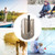 8Pcs PE Plastic Portable Spring Fishing Feeder Lure Bait Cage Tackle Accessories with WeightL