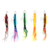 5pcs Lifelike Octopus Bait Portable Colorful Squid Hard Fishing Lures Swimbait for Saltwater Freshwater