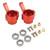 2pcs RC Aluminium Steering Cup Universal Steering Knuckles for WPL B14 1/16 RC Car Upgrade PartsRed