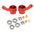 2pcs RC Aluminium Steering Cup Universal Steering Knuckles for WPL B14 1/16 RC Car Upgrade PartsRed