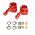 2pcs RC Aluminium Steering Cup Universal Steering Knuckles for WPL B14 1/16 RC Car Upgrade PartsRed