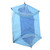 Outdoor Automatic Strut Hanging Parachute Cloth Mosquito Net AntiRollover Hammock(Sapphire Blue Light Blue )