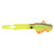 Luminous Squid Soft Bait 3D Eyes Saltwater Fishing Octopus Lure Artificial Wobbler Bait(YellowGreen )