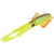 Luminous Squid Soft Bait 3D Eyes Saltwater Fishing Octopus Lure Artificial Wobbler Bait(YellowGreen )