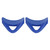 KEEP DIVING Black Rubber Shoe Lace Heel Strap for Swim Fins Swimming Fin Accessory blue