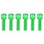 6Pcs M5x25mm Steel Bike Bottle Bracket Storage Rack Bolt Bicycle Accessory(green)