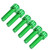 6Pcs M5x25mm Steel Bike Bottle Bracket Storage Rack Bolt Bicycle Accessory(green)