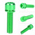 6Pcs M5x25mm Steel Bike Bottle Bracket Storage Rack Bolt Bicycle Accessory(green)