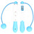 Indoor Fitness Cordless Jumping Rope Electronic Digital Counting Training Skipping RopeBlue White Ball