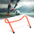 6PCS Durable ABS Football Soccer Agility Speed Training Aids Adjustable Hurdles Orange