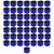 50pcs Fishing Rods Belt Stretchy Straps Fishing Tackle Ties Cable Bait Casting Spinning Rod HoldersBlue