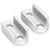 2Pcs RC Rear Axle Leaf Spring Suspension Mount Plate Fit for WPL D12 1/10 Remote Control TrucksSilver