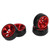4 PCS RC Drift Tire Aluminum Alloy Tires Replacement Parts for WLtoys K989 1/28 RC Car Red