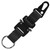 Tactics Durable Nylon Webbing Hanging Buckle Carabiner Zinc Alloy Outdoor Keychain Climbing Hook Hardware AccessoryBlack