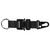 Tactics Durable Nylon Webbing Hanging Buckle Carabiner Zinc Alloy Outdoor Keychain Climbing Hook Hardware AccessoryBlack