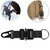 Tactics Durable Nylon Webbing Hanging Buckle Carabiner Zinc Alloy Outdoor Keychain Climbing Hook Hardware AccessoryBlack