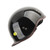 Motorcycle Half Helmet with Sun Visor ABS Hygroscopic Streamlined Outdoor Half Face Helmet for Men Women Warp Tail Pure Bright Black L 58-59cm/22.8-23.2in