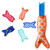 5Pcs Sicle Holder Bags Mermaid Ice  Sleeves Freezer Reusable Neoprene Sicle Covers for Summer Outdoor Beach Camping