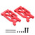 2Pcs RC Front Swing Arm Aluminium Alloy Remote Control Car Metal Upgrade Parts for WLtoys 104001 1/10 RC CarRed